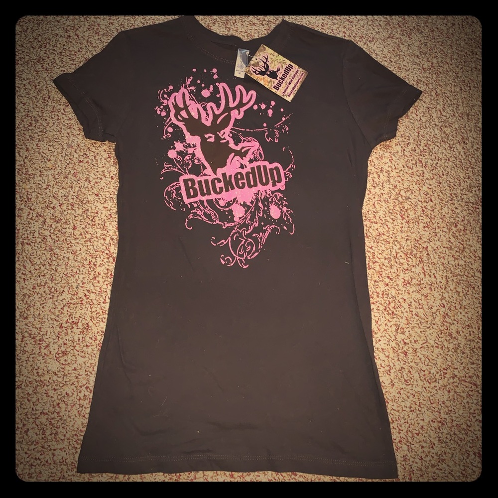 Bucked up brown women’s t-shirt